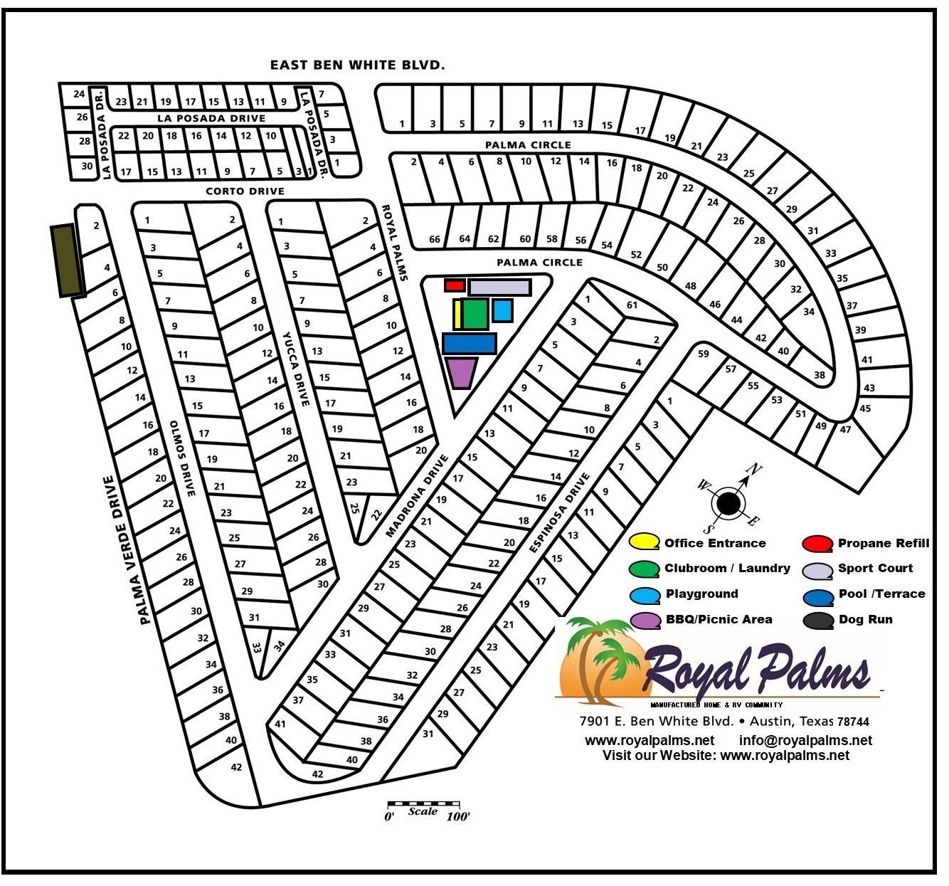 Royal Palm Site Map
